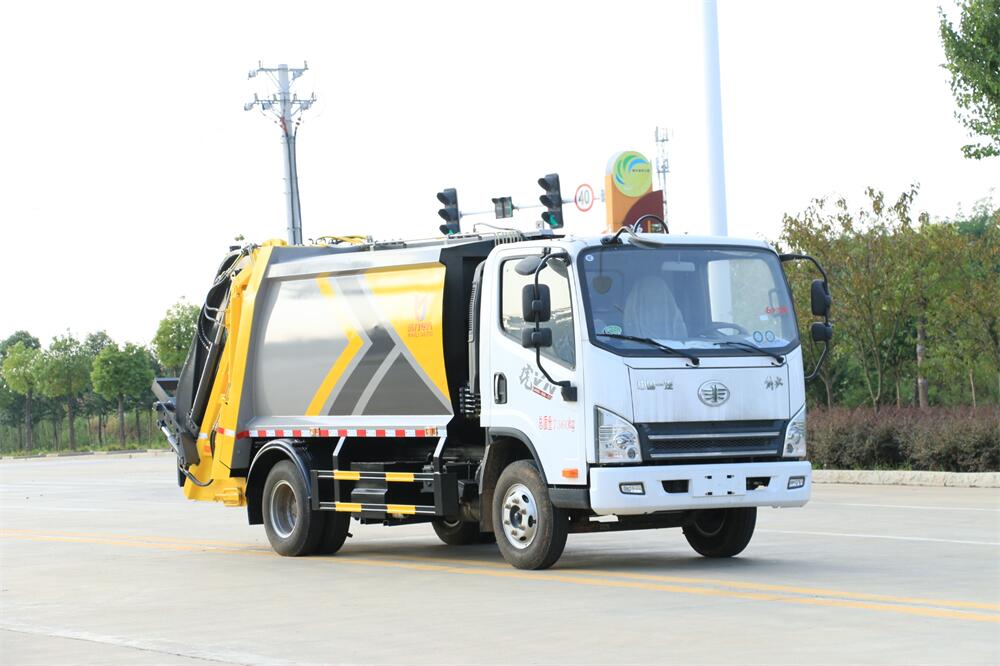 6方壓縮垃圾車(chē)-一汽解放國(guó)六6方壓縮式垃圾車(chē)廠家價(jià)格