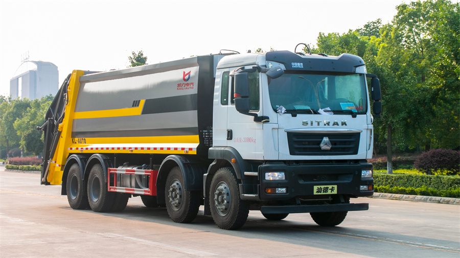 25方壓縮垃圾車(chē)-重汽汕德卡前四后八25噸壓縮式垃圾車(chē)廠家價(jià)格