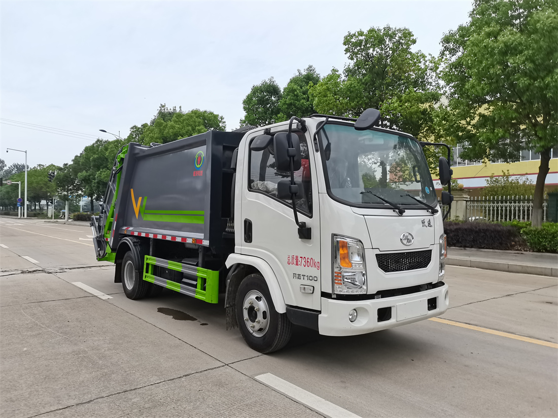 6方壓縮垃圾車-旺龍躍進6方壓縮式垃圾車廠家價格