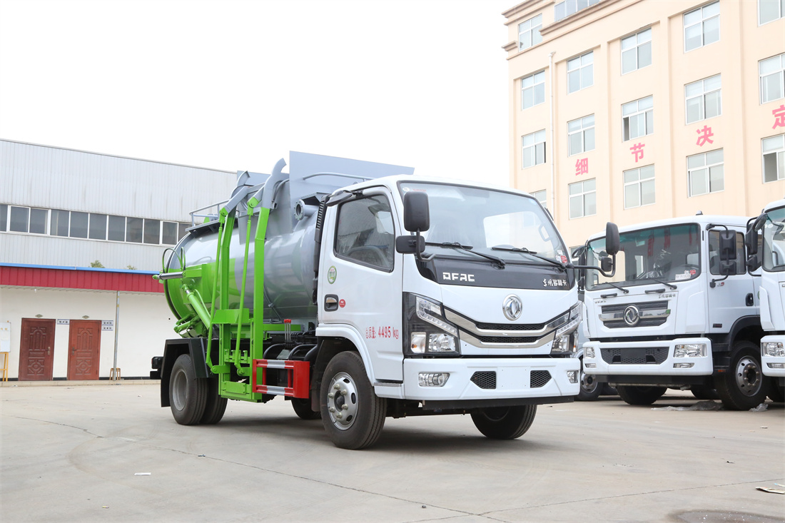 5方餐廚垃圾車-東風多利卡國六5方廚余泔水餐廚垃圾車廠家（圓罐）